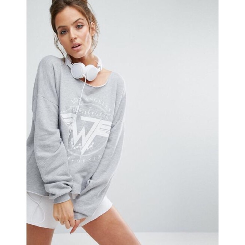 Wildfox Raw Hem Sweatshirt